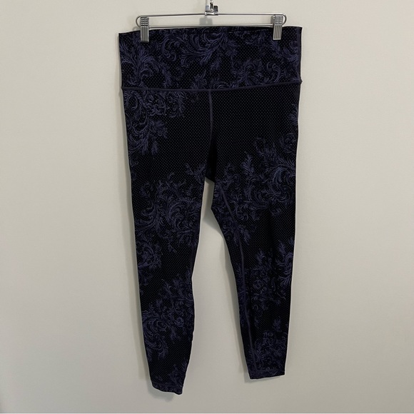 Lululemon Wunder Under High Rise Tight Nulux Foliage Moody Blues Black Size 12 - Picture 6 of 16